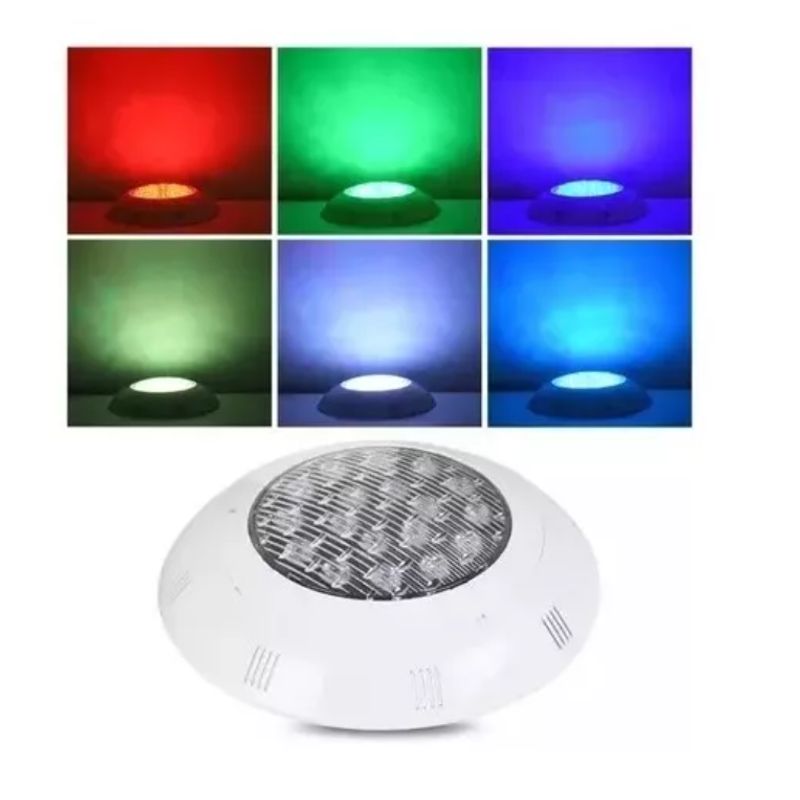 GENERICO - Foco Led Piscina Con Control Remoto 18w Color 12v Rgb