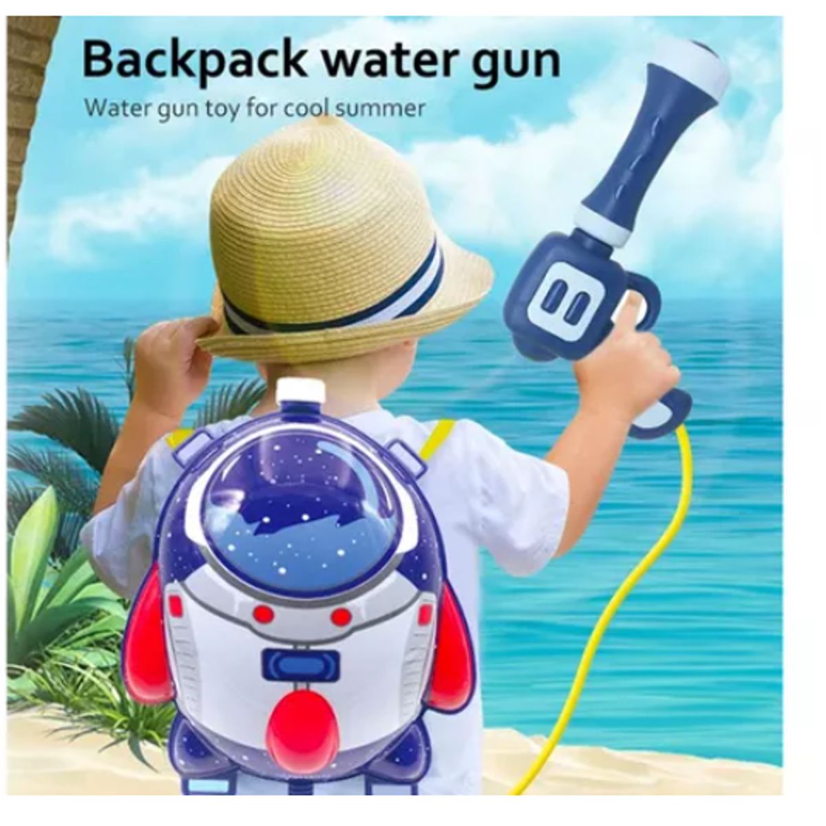GENERICO - Mochila Con Pistola Lanza Agua Nave Espacial