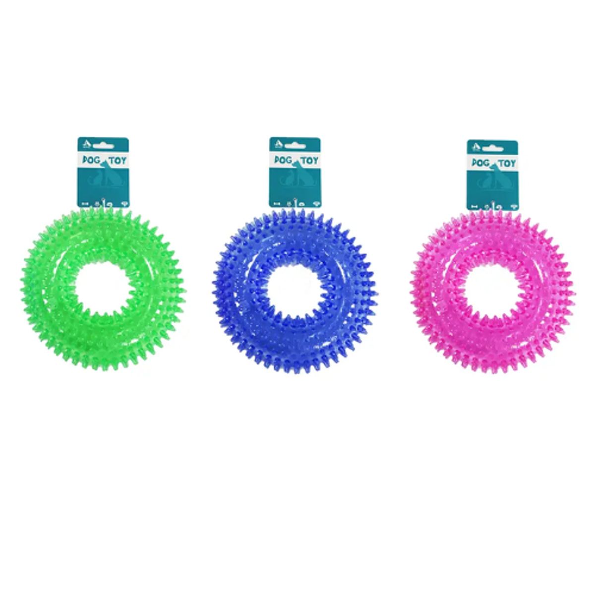 GENERICO - Neumático Transparente Con Púas Color Aleatorio 12645cm 101g