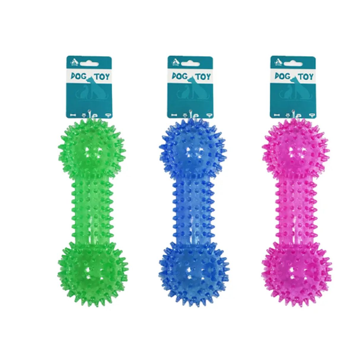 GENERICO - Mancuerna Transparente Con Púas Color Aleatorio 1556cm 71g