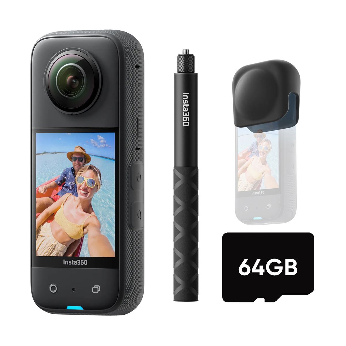INSTA360 - Insta360 X3 Paquete Get-Set Con Tarjeta MicroSD de 64 GB