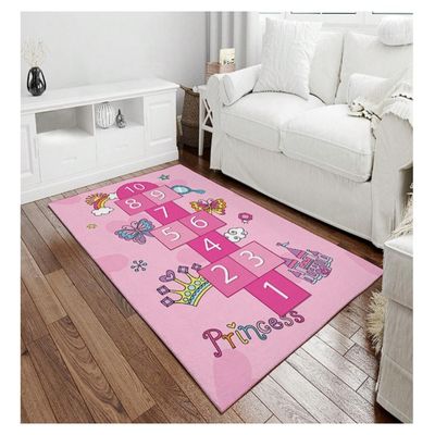 Imagen 2 del producto Alfombra Lisa Infantil Diseño Princess 120x160CM