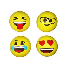 GENERICO - Pelota Emoji Para Mascotas Color Aleatorio 63cm