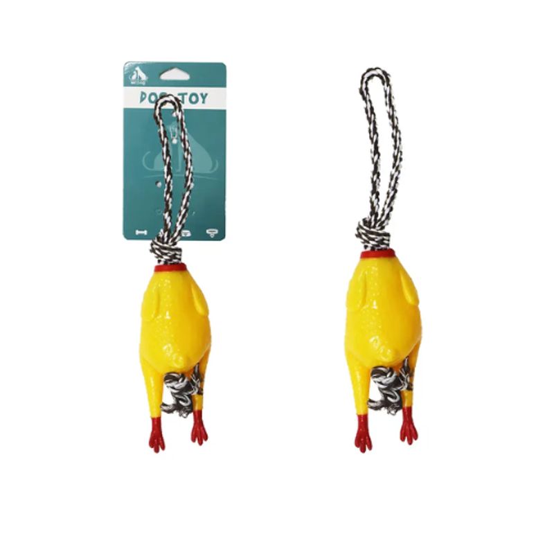GENERICO - Pollito Con Correa Para Mascotas 40cm 110g