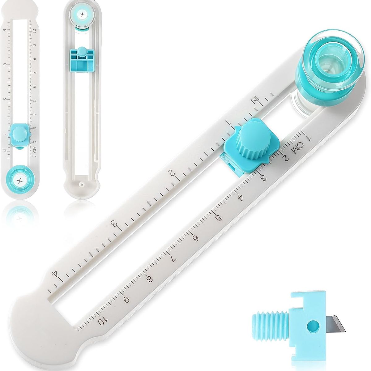 KUANGYE - Guillotina Cortador Circular De Papel De 1 A 10 Cm