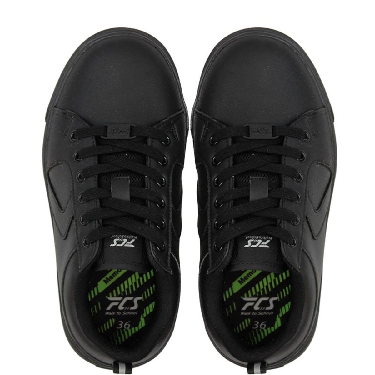 FICCUS - Zapato Junior Niño Escolar Negro