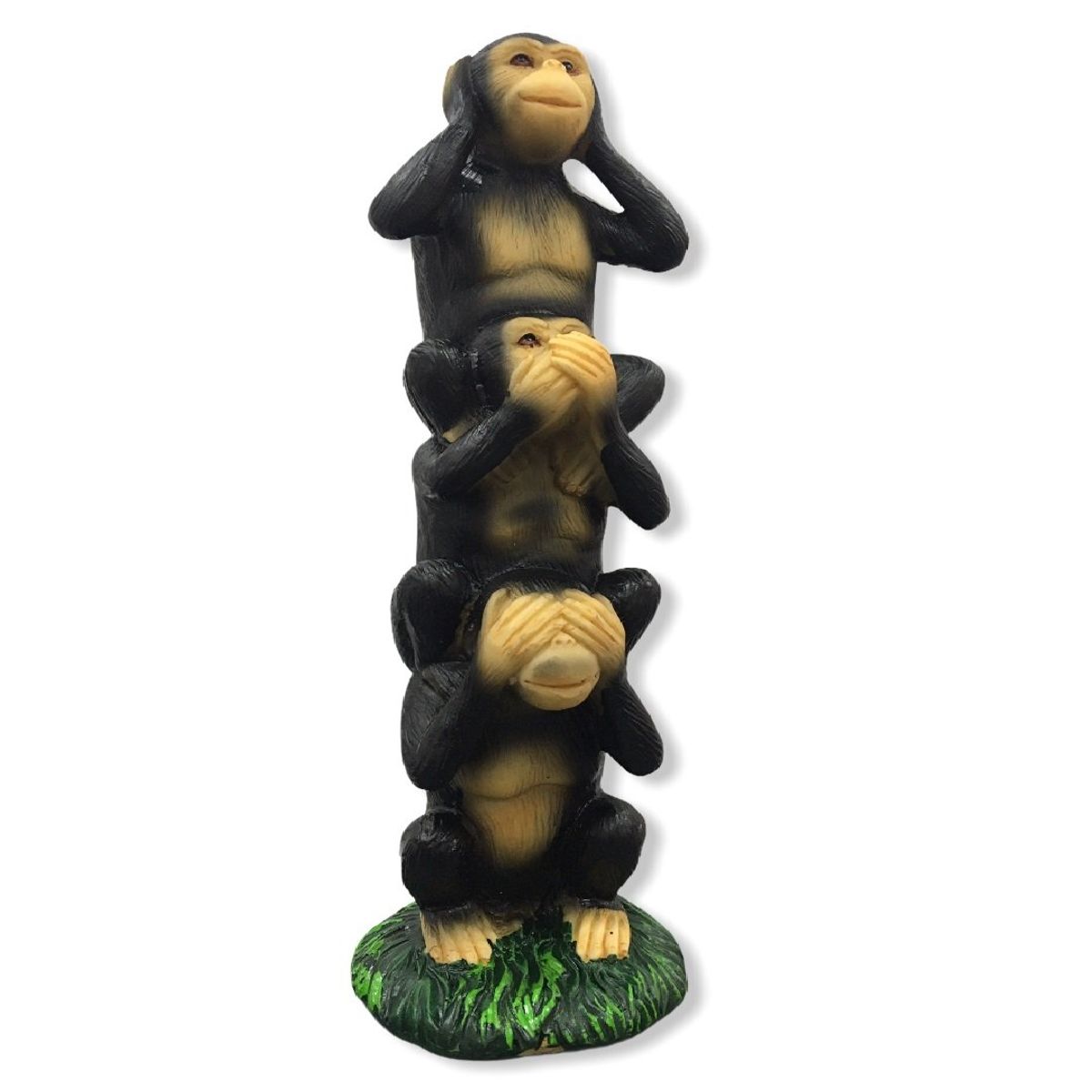 GENERICO - Figura Estatua Monos Ciego Sordo Mudo