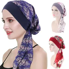 KUANGYE - 3 Turbante Con Estampado De Pérdida De Cabello Para Mujer