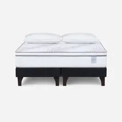ROSEN - Cama Europea Neo Plus Super King + Almohadas Microfibra Feel