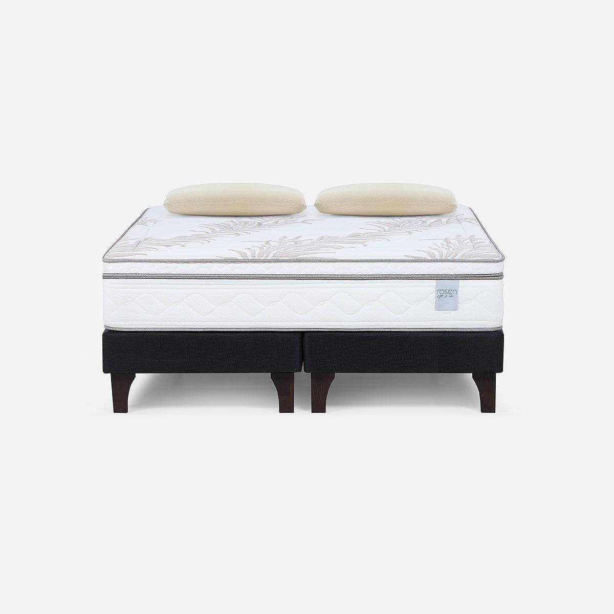 ROSEN - Cama Neo Plus 2 Plazas 150x200 cm + Almohadas Esencial