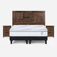 Cama Europea Neo Plus 2 Plazas 150x200 cm + Muebles Dolce