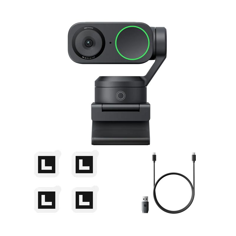 INSTA 360 - Insta360 Link 2 - Cámara web PTZ 4K para PCMac