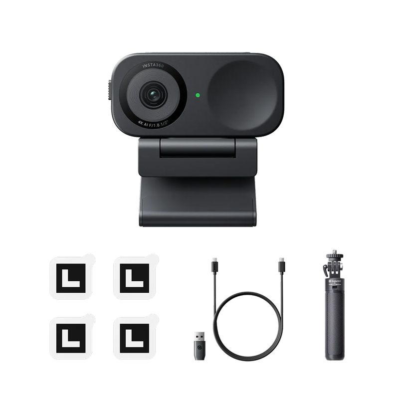 INSTA 360 - Insta360 Link 2C Paquete de trípode - Cámara web 4K para PCMac