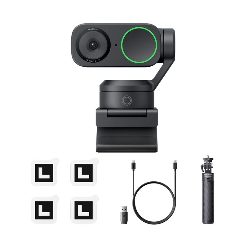 INSTA 360 - Insta360 Link 2 Paquete de trípode - Cámara web PTZ 4K para PCMac.