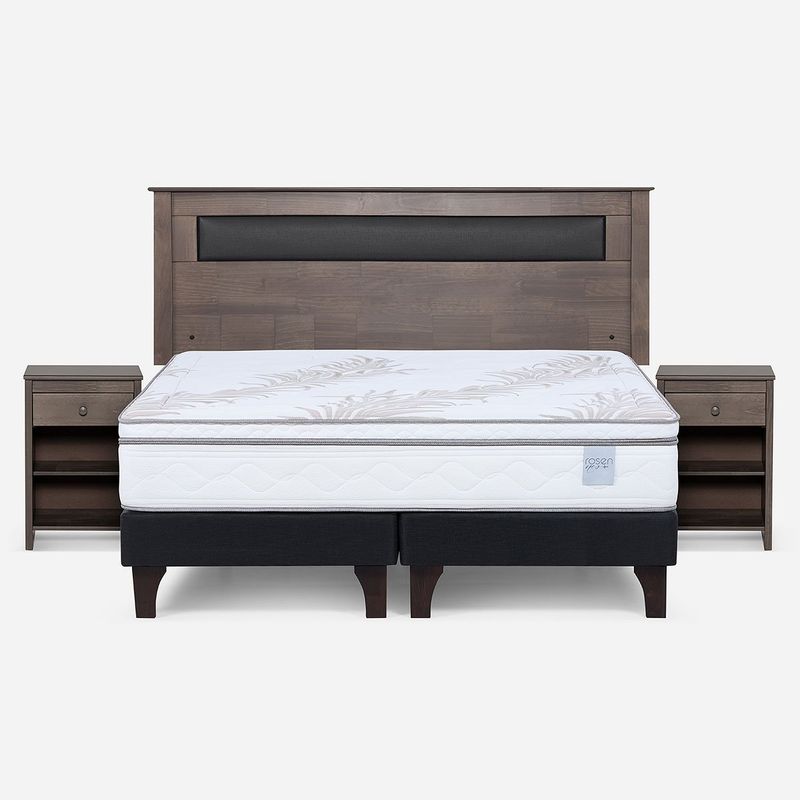 ROSEN - Cama Europea Neo Plus King + Muebles Ferrara