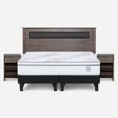 ROSEN - Cama Europea Neo Plus King + Muebles Ferrara