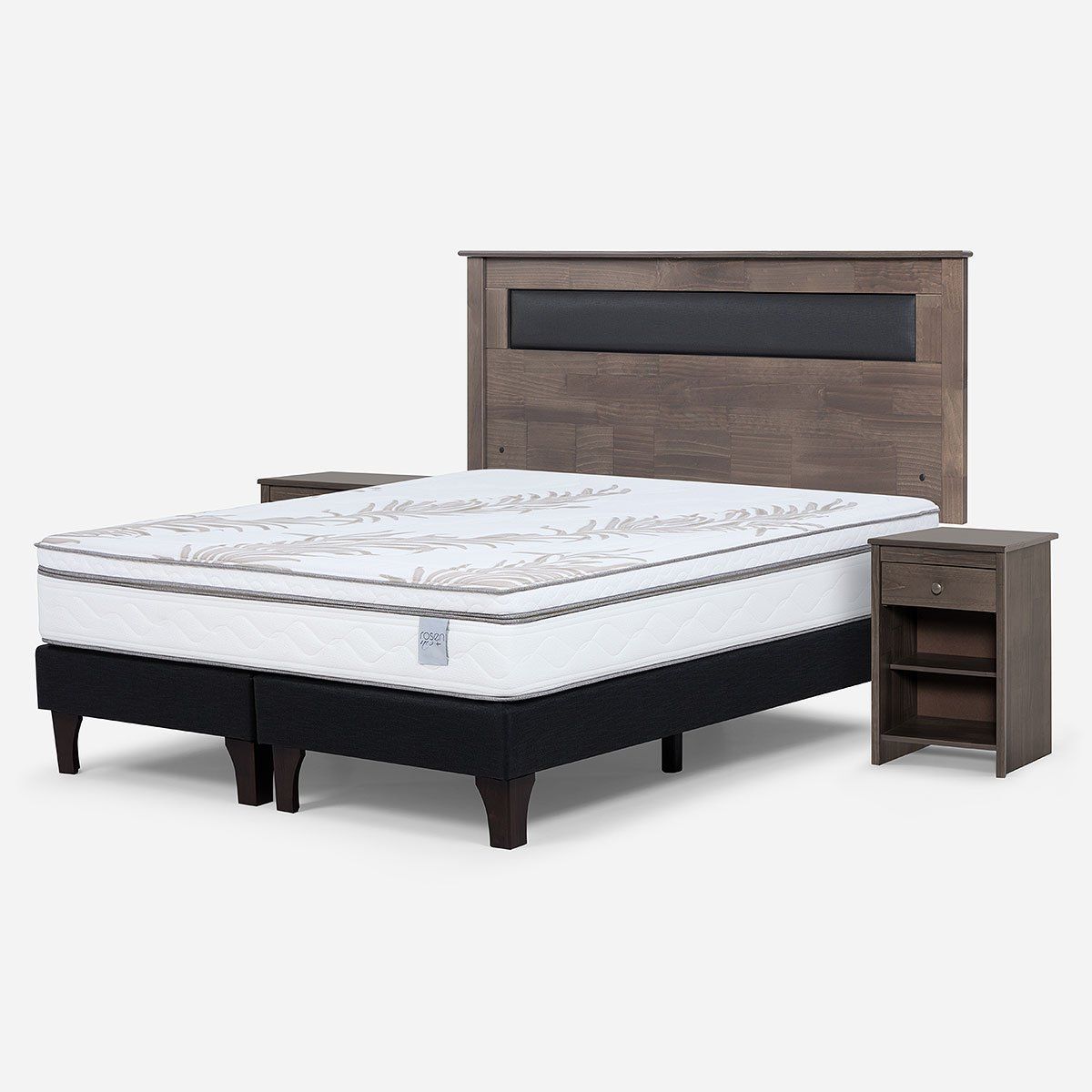 ROSEN - Cama Europea Neo Plus King + Muebles Ferrara