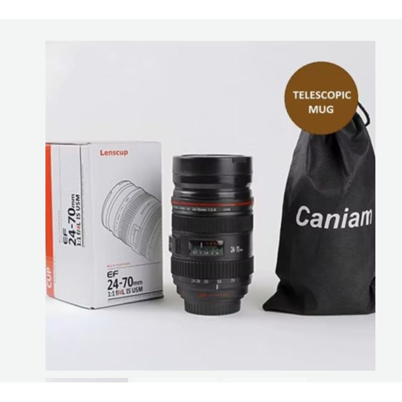 GENERICO - MUG TERMO LENTE 24-70 INTERIOR METALICO CANIAN