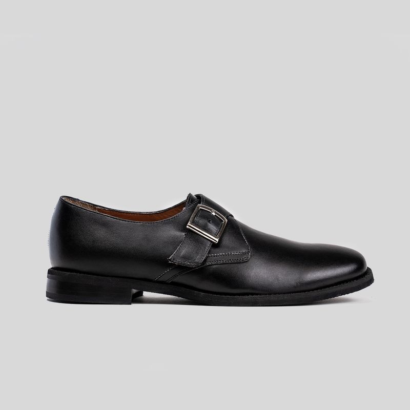 TRAUKO - Zapato Hombre Cuero Negro Trauko York