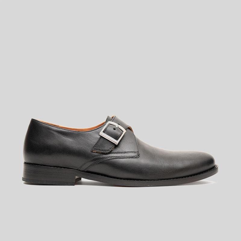 TRAUKO - Zapato Hombre Cuero Negro Trauko York