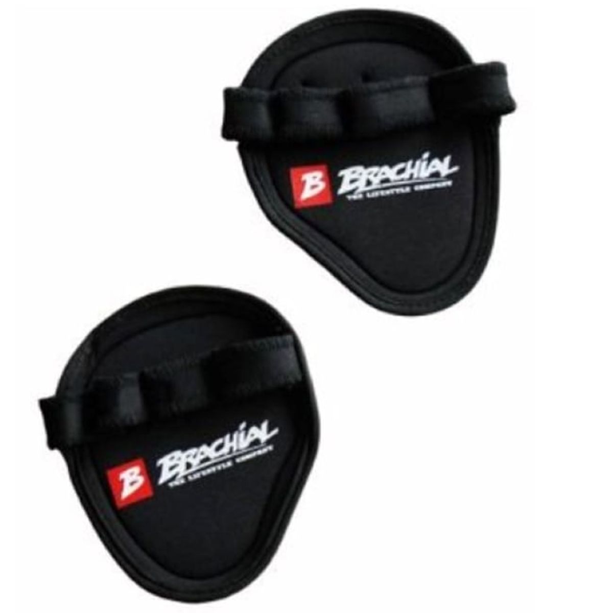 GENERICO - Guantes Agarres Gimnasio Para Pesas Brachial Grip Pads Black