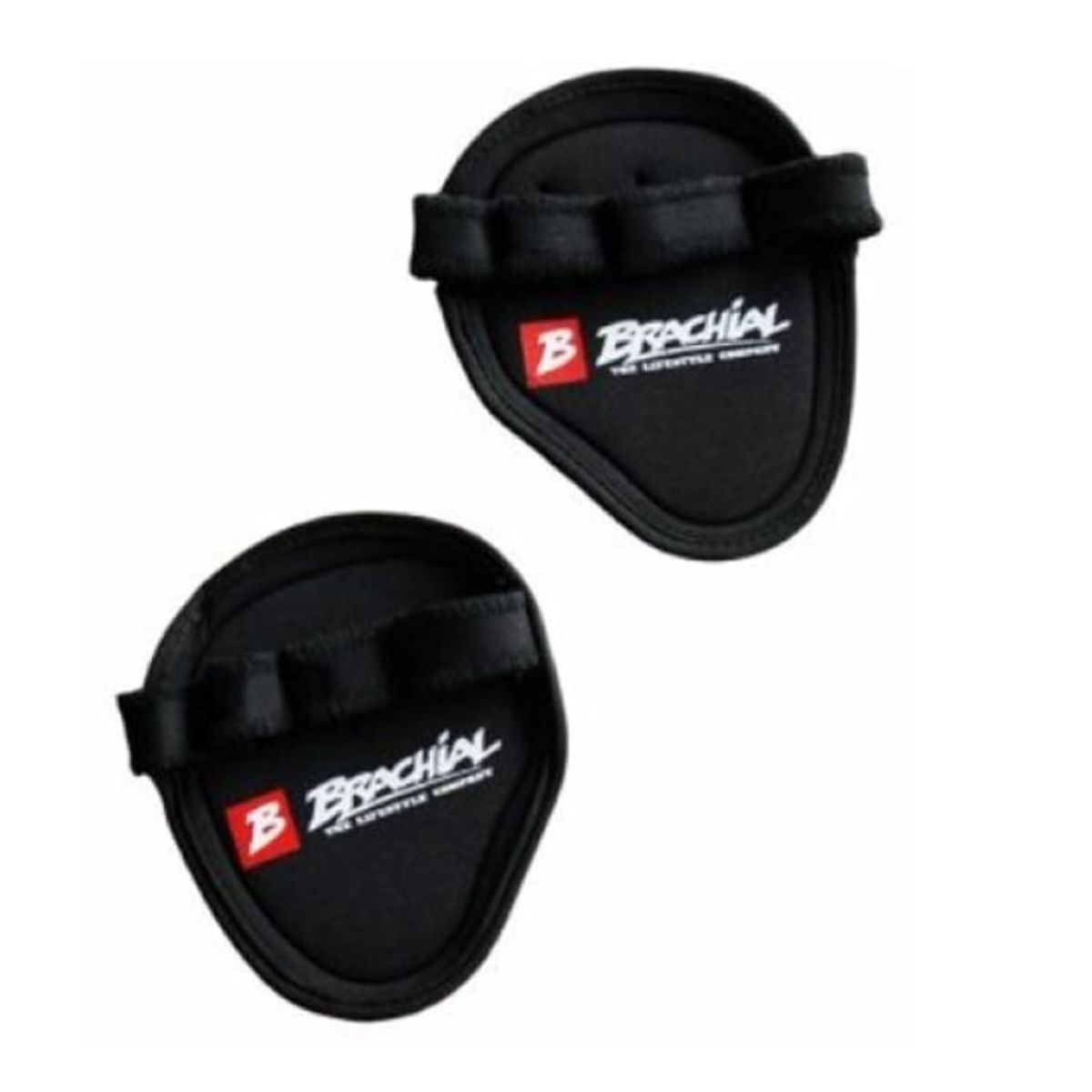 GENERICO - Guantes Agarres Gimnasio Para Pesas Brachial Grip Pads Black