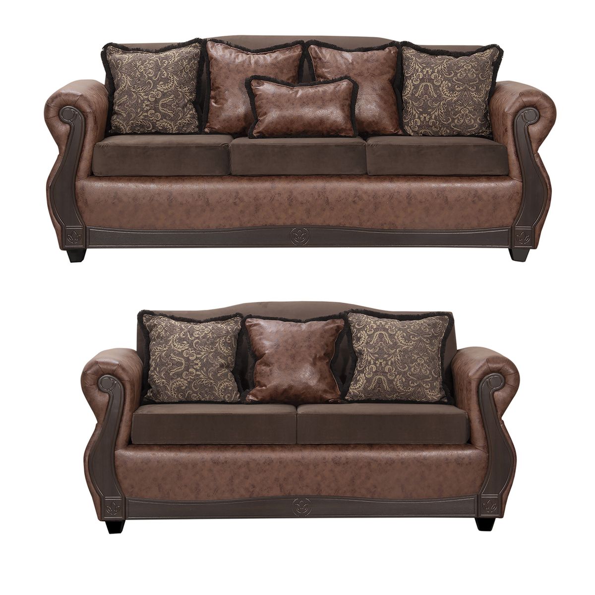 BLACK FACTORY - Juego de Living 3 2 Gran Columbia Café.