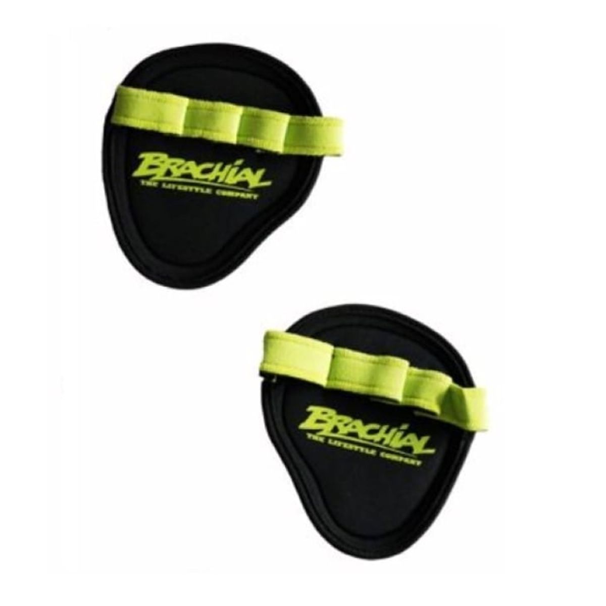 GENERICO - Guantes Agarres Gimnasio Para Pesas Brachial Grip Pads Neon