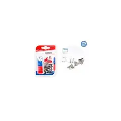 GENERICO - Chinche Mariposa 25 Mm Plateado 15 Pcs