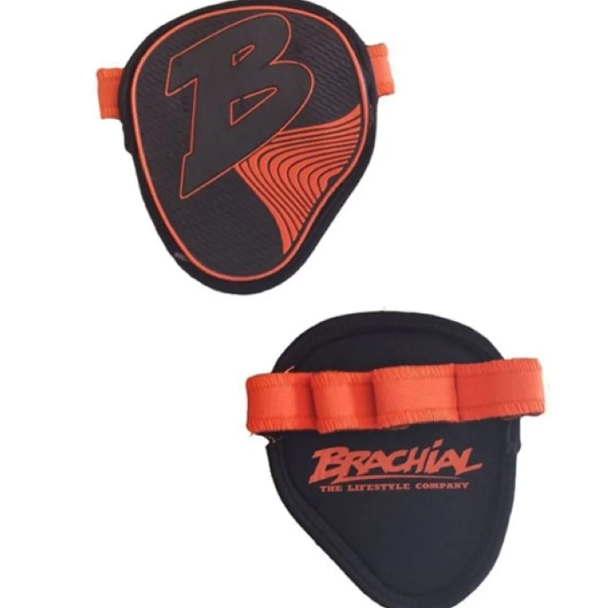 GENERICO - Guantes Agarres Gimnasio Para Pesas Brachial Grip Pads Orang