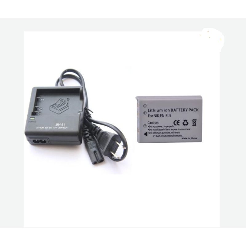 GENERICO - BATERÍA EN-EL5 + CARGADOR MH-61 ALTERNATIVO NIKON