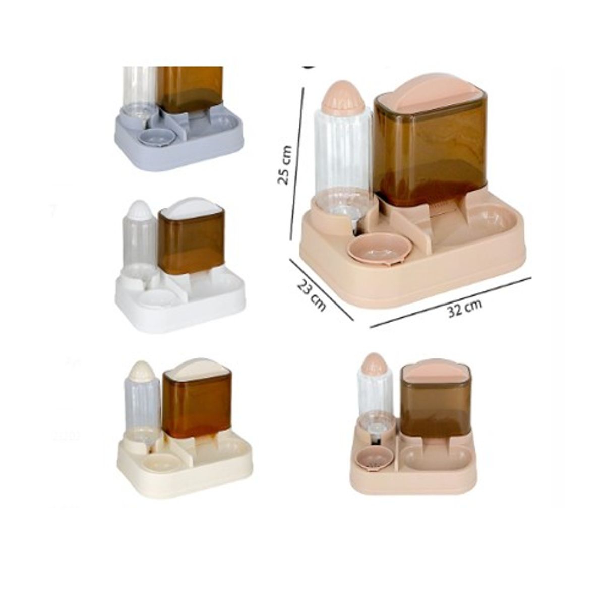 GENERICO - Dispensador Automático Comida Agua Pará Mascotas Perros Gato
