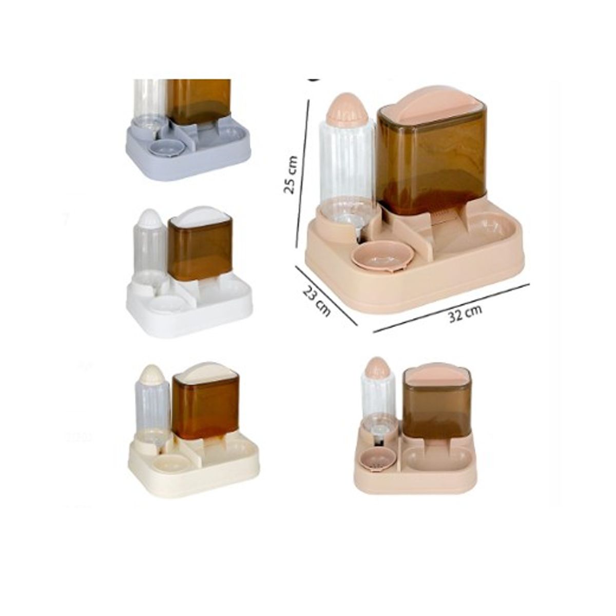 GENERICO - Dispensador Automático Comida Agua Pará Mascotas Perros Gato