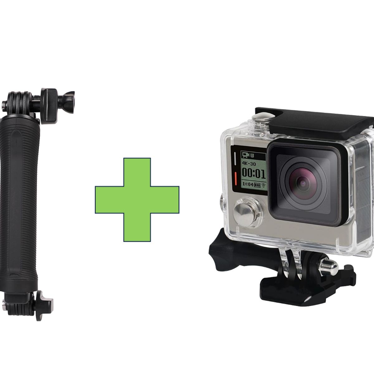 GENERICO - KIT 3-WAY + CARCASA PARA GOPRO 3 & 4