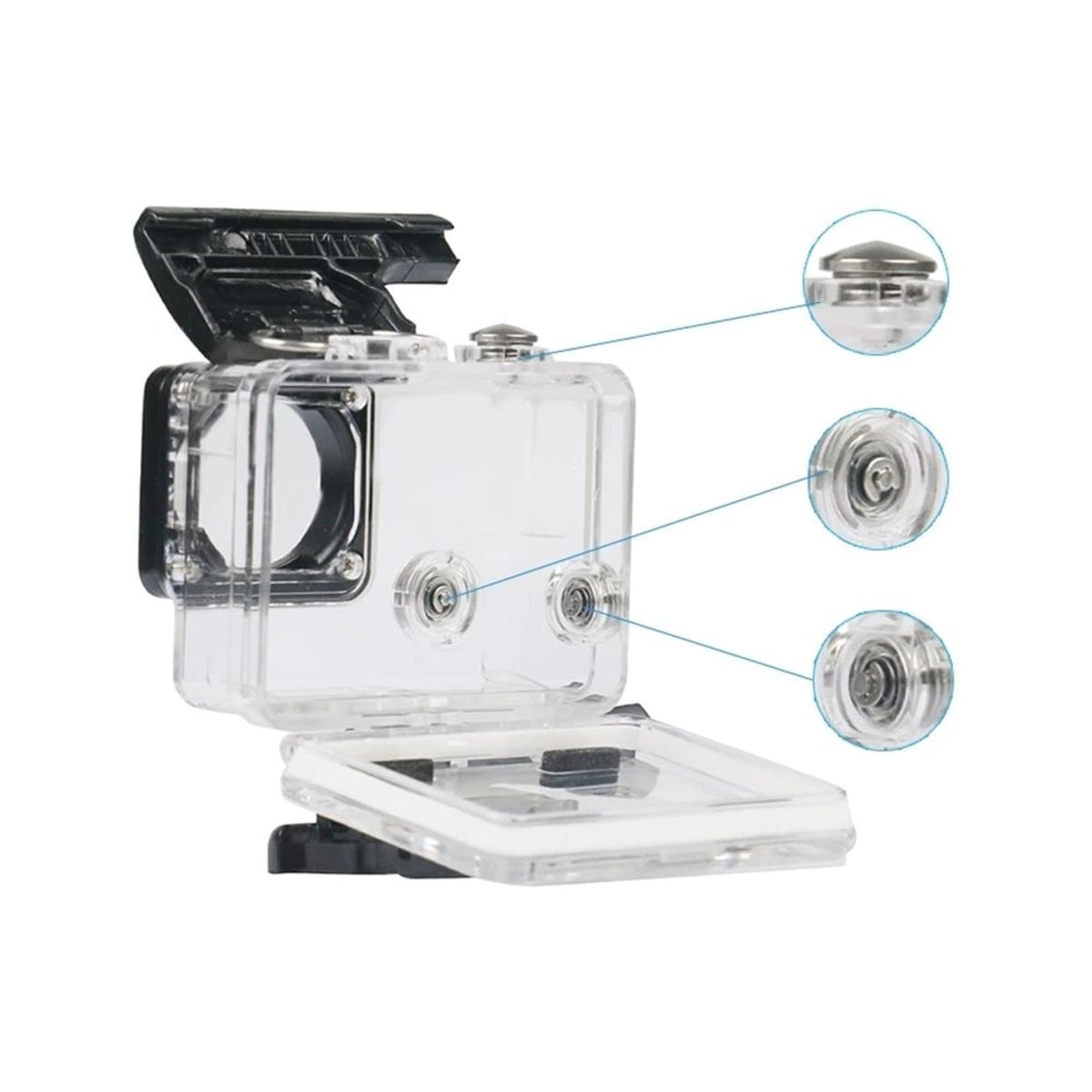 GENERICO - KIT 3-WAY + CARCASA PARA GOPRO 3 & 4