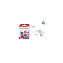 GENERICO - Chinche Mariposa Plateado 32 Mm 20 Pcs
