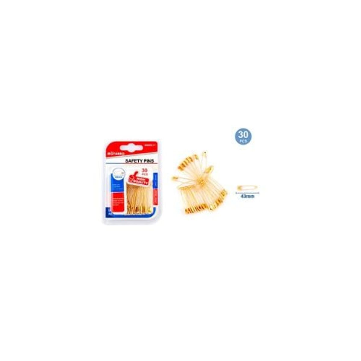 GENERICO - Alfiler De Gancho 30 Pcs