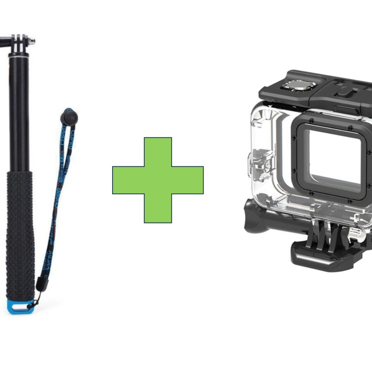 GENERICO - KIT MONÓPODO + CARCASA PARA GOPRO 5, 6 & 7