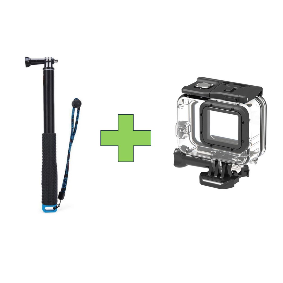 GENERICO - KIT MONÓPODO + CARCASA PARA GOPRO 5, 6 & 7