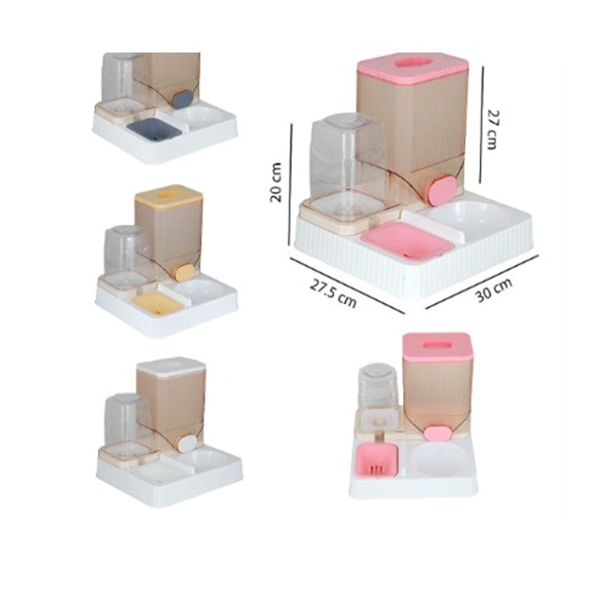 GENERICO - Dispensador Automático Comida Agua Pará Mascotas Perros Gato