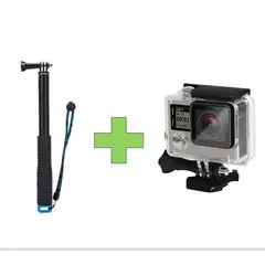 GENERICO - KIT MONÓPODO + CARCASA PARA GOPRO 3 & 4