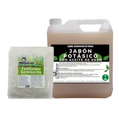 MOHICAN - PROMO JABÓN POTÁSICO NEEM 5L + FERTILIZANTE GERMINACIÓN 1 KG