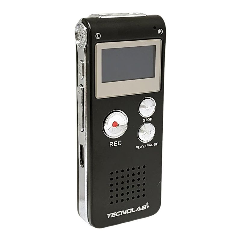 TECNOLAB - Grabador Digital De Voz 8GB Con Altavoz - SC