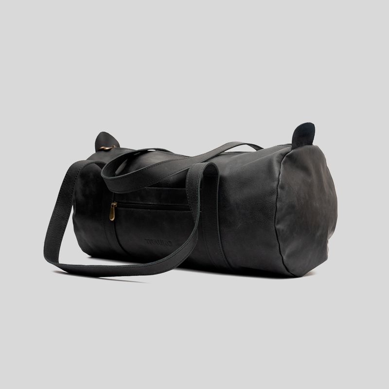 TRAUKO - Bolso Unisex Cuero Negro Trauko Mombai