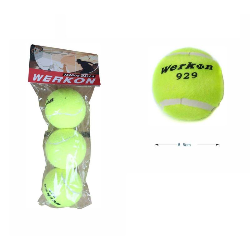 GENERICO - Pelota deTenis set 3pcs