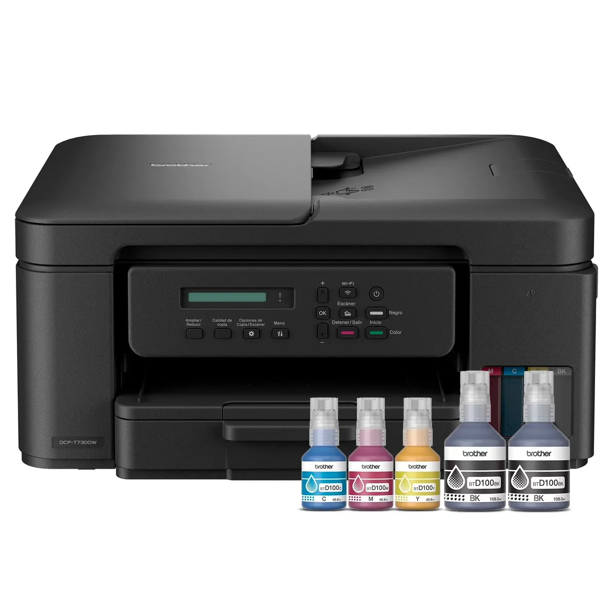 BROTHER - Pack tintas y Multifuncional Brother InkBenefit DCPT730DW