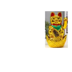GENERICO - Gato De La Suerte Dorado 12cm