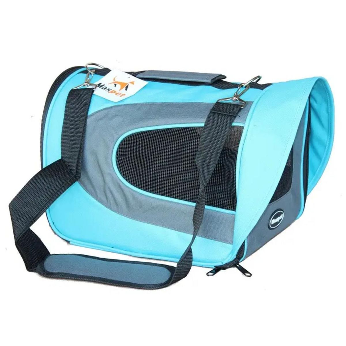 GENERICO - Bolso Transportador Mascotas Cabina Avión 48x28x23 cm - Celeste - SA-1-Verde-1