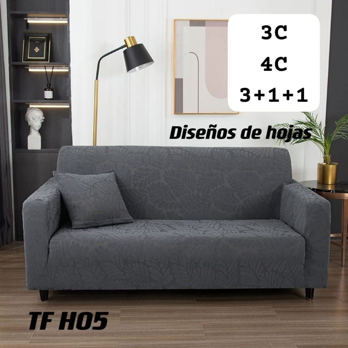 GENERICO - pack fundas de sillones texturizada 311