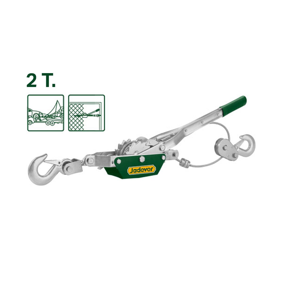 JADEVER - Tecle Manual Señorita 2 Toneladas JADEVER